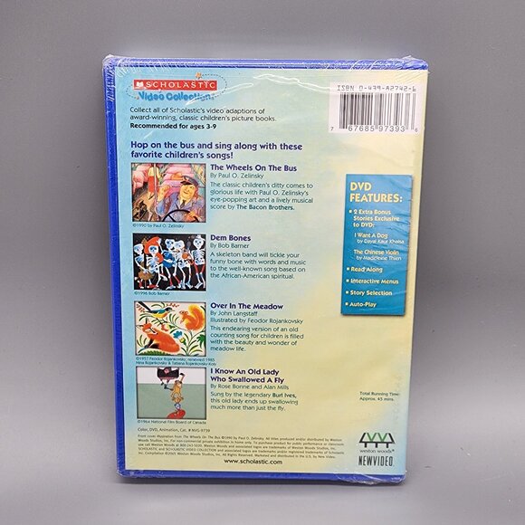 Scholastic Video Collection The Wheels on the Bus DVD New Sealed Kids Sing-Along - Picture 3 of 3